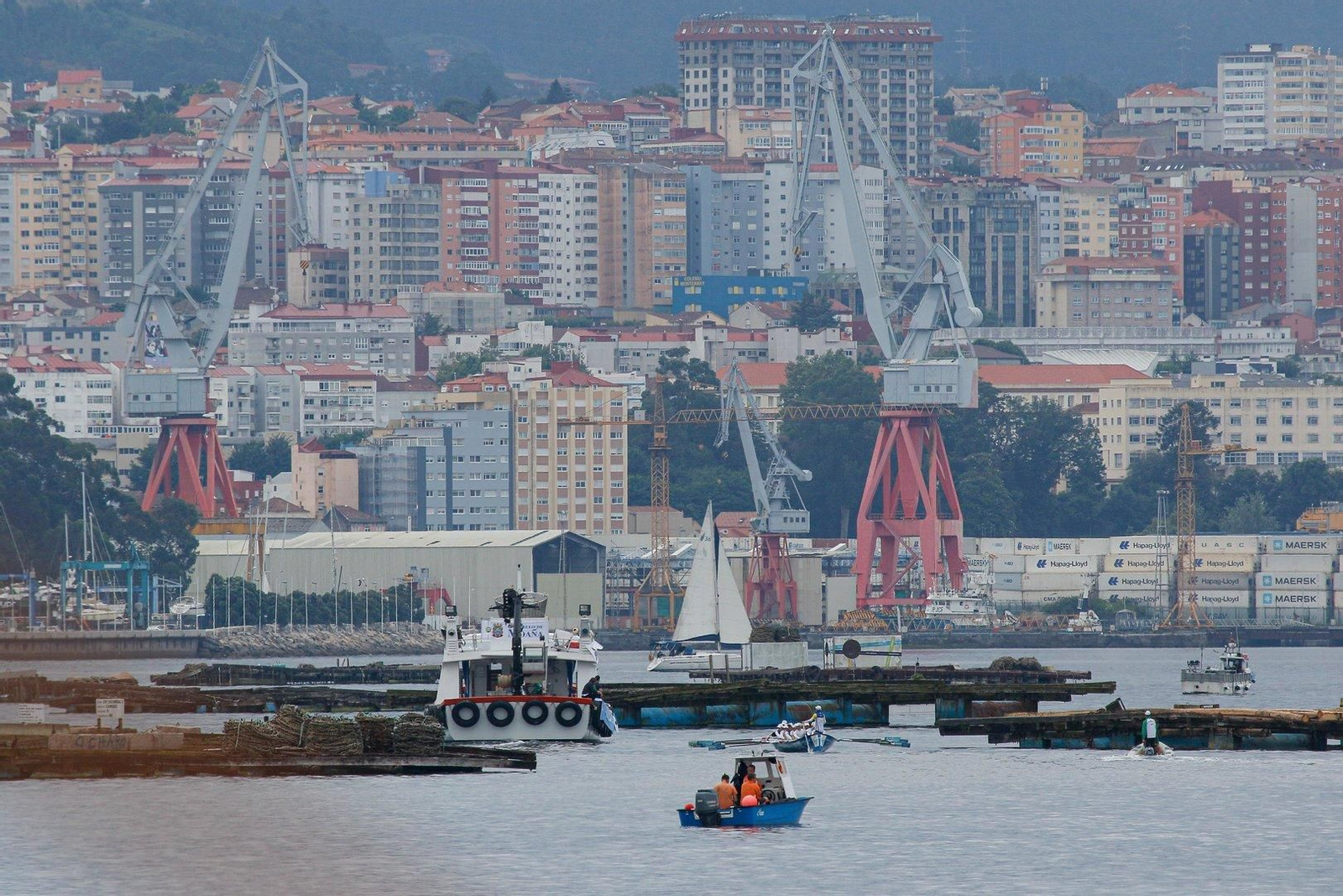 Bandera de Samertolameu de traineras.