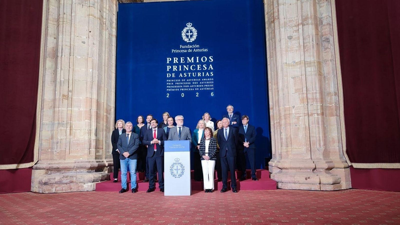 Lectura del fallo del jurado Premio Princesa de Asturias de Comunicación y Humanidades 2026 en Oviedo.