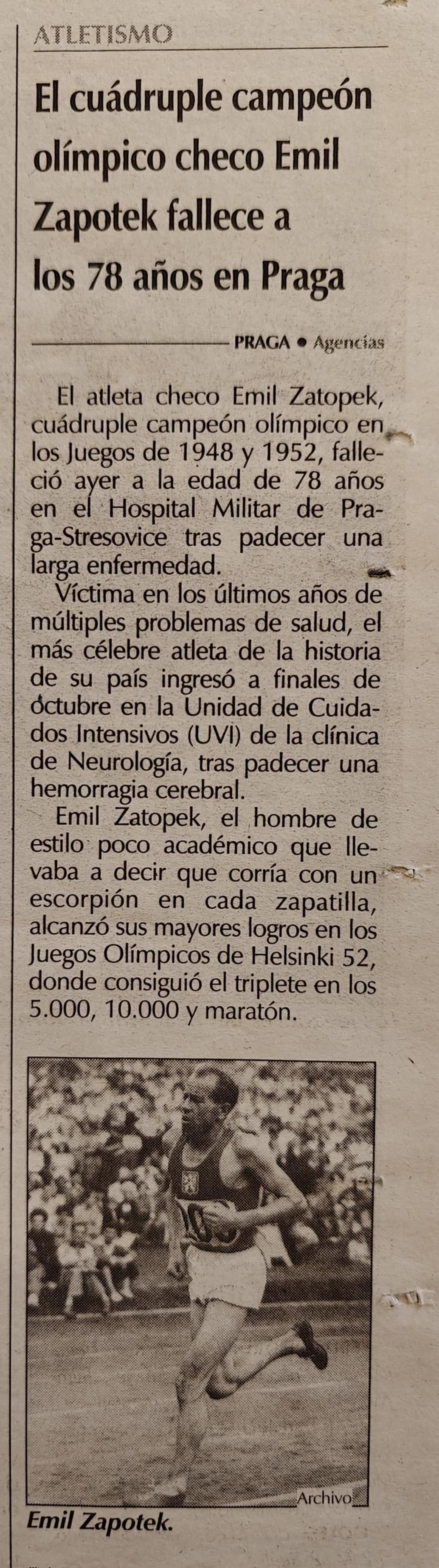 La Región del 24 de noviembre del 2000
