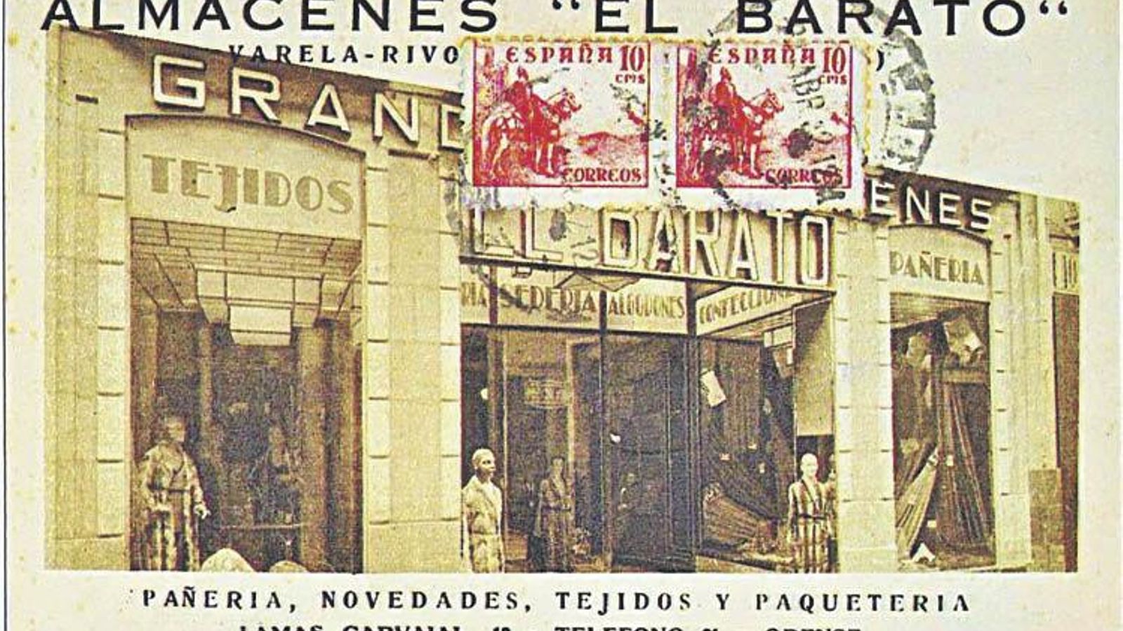 En marzo del 31 se inauguraba esta tienda de la mano de los señores Varela, Rivo y González.