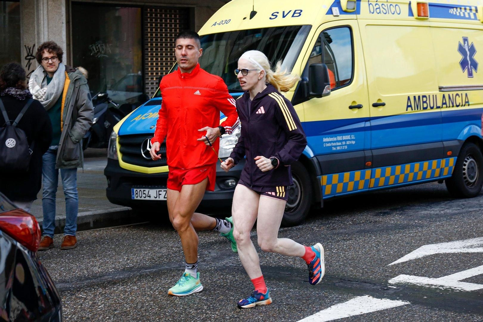 La paratriatleta Susana Rodríguez-Gacio en la carrera Calvario 5+5.