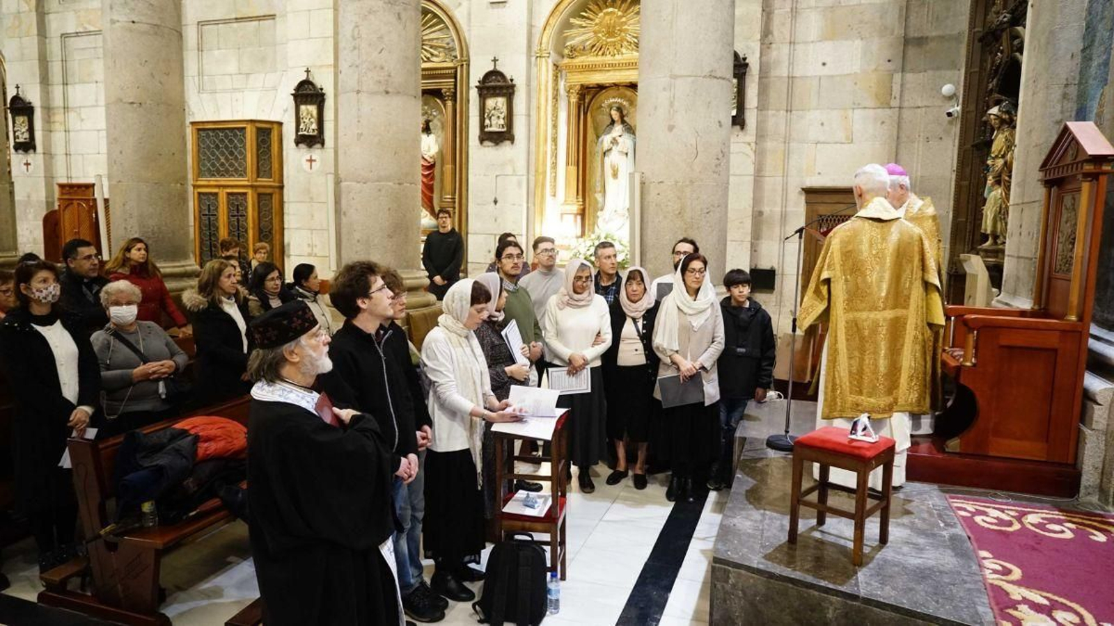 Se interpretaron las 12 primeras estrofas de este rezo cantado oriental en la Concatedral viguesa.