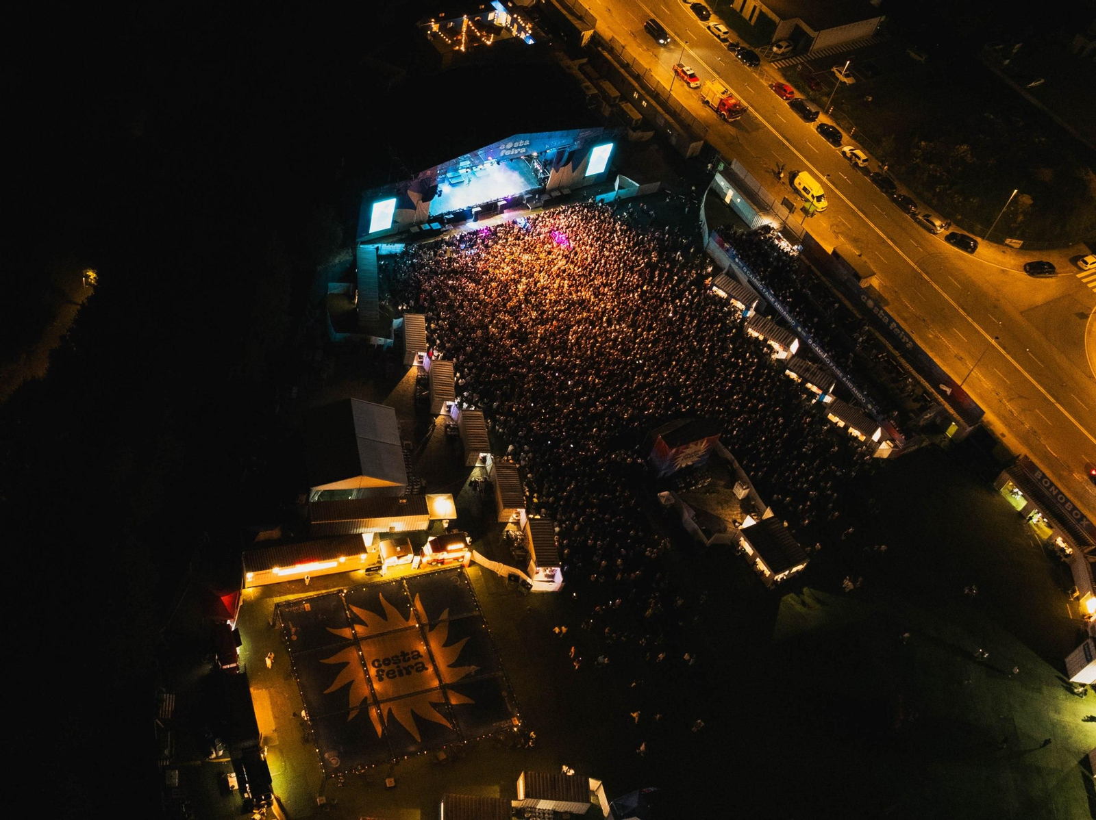 Uno de los conciertos del Festival Costa Feira de Sanxenxo.