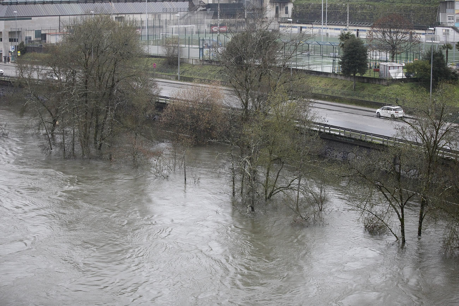 Galería | La crecida de los ríos anegan la provincia de Ourense