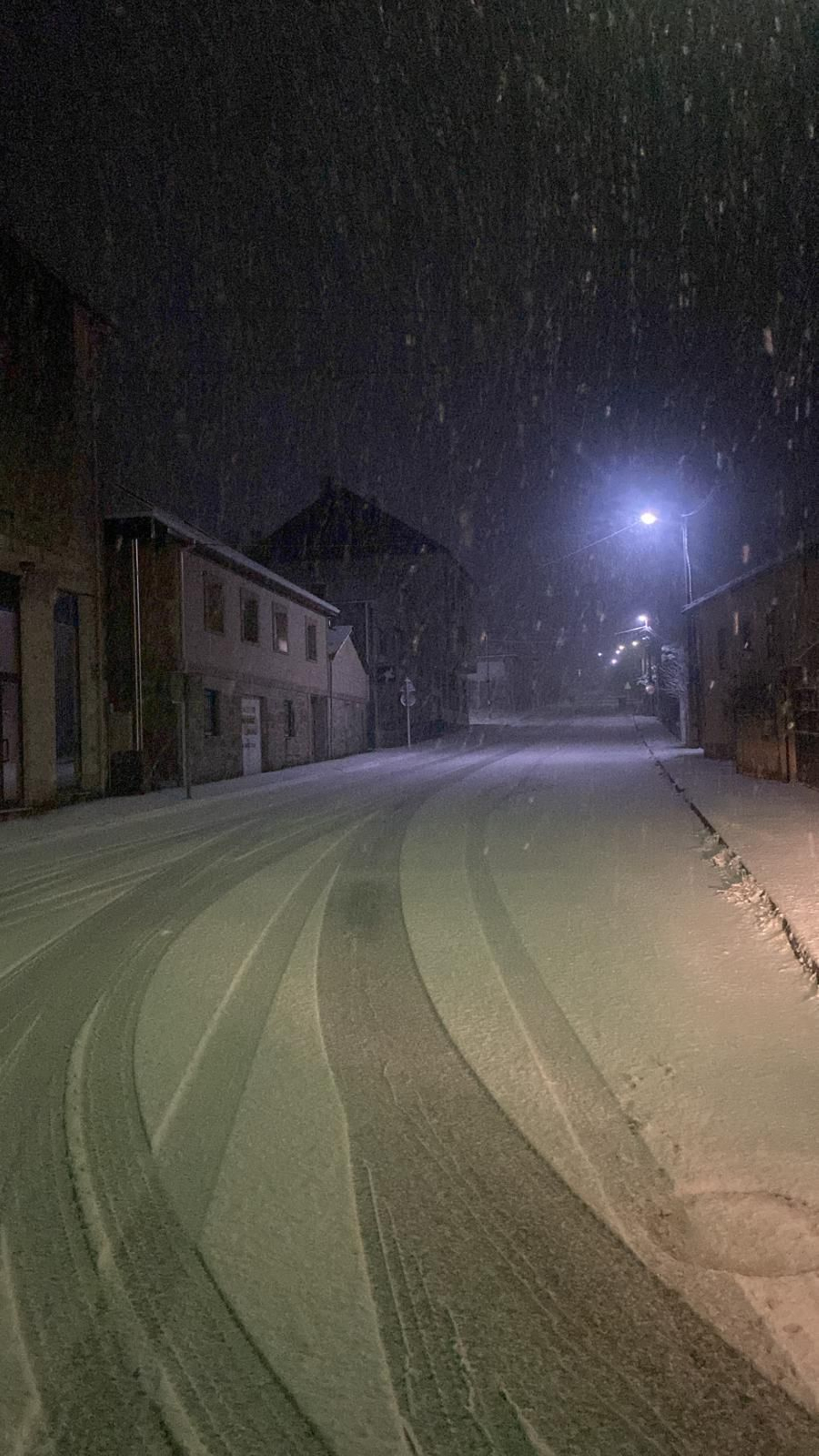 Nieve en la provincia de Ourense