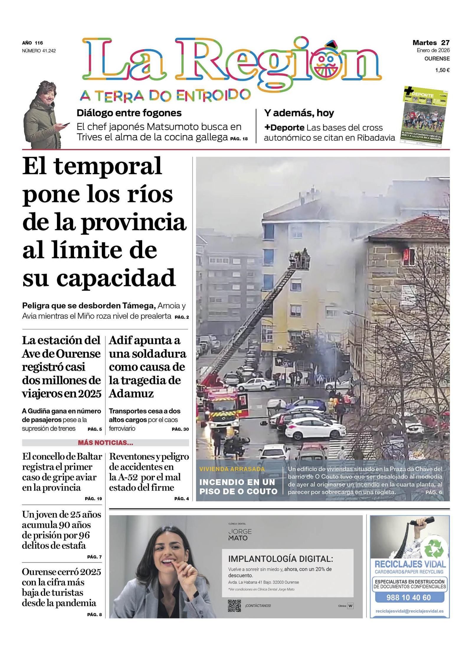 Portada de La Región
