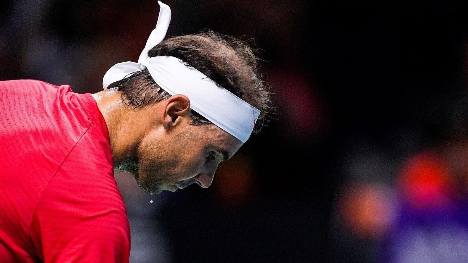 Rafa Nadal en su derrota ante Van de Zandschulp en la Copa Davies.