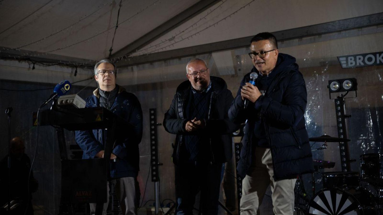 Roberto José Álvarez, César Fernández y José González.