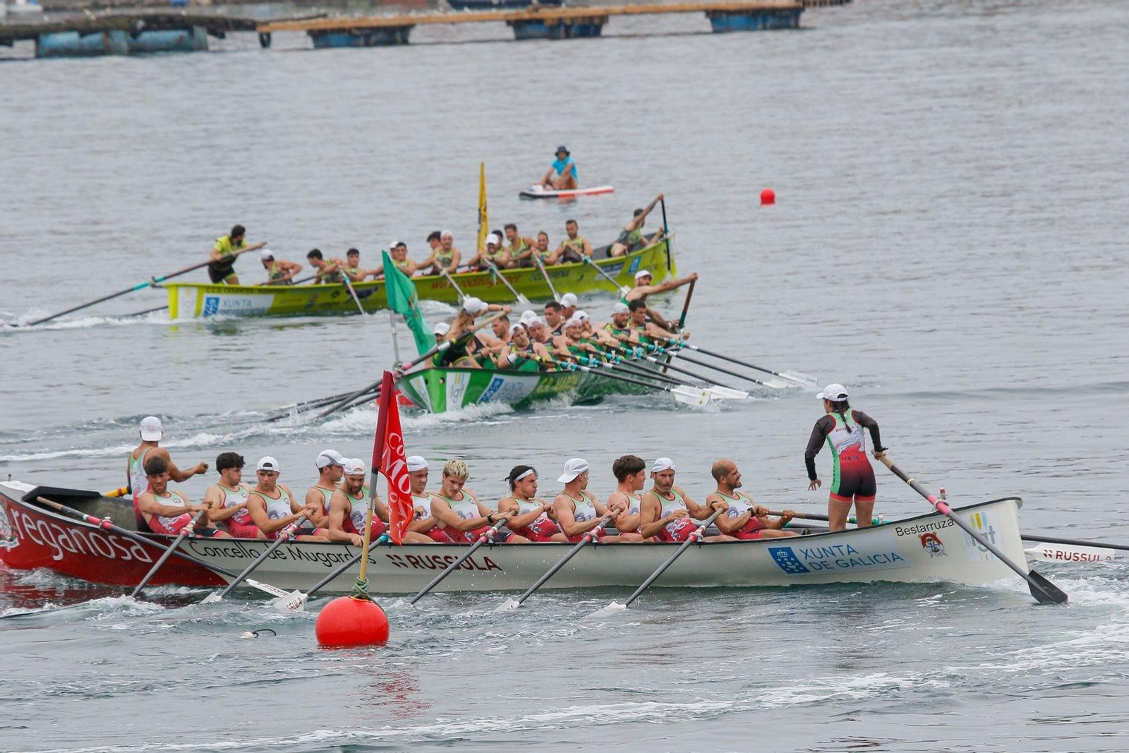 Bandera de Samertolameu de traineras.