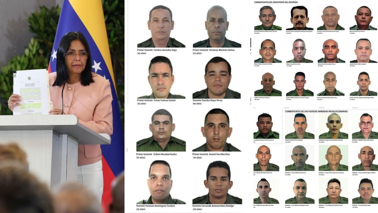 El Gobierno de Cuba difundió el rostro de los 32 militares fallecidos durante la operación de Estados Unidos.