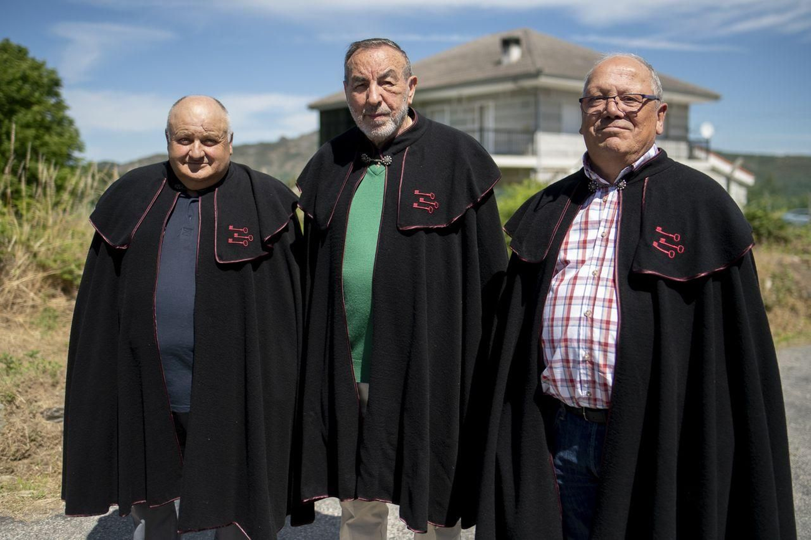 Na foto Cesáreo, Sergio e José.