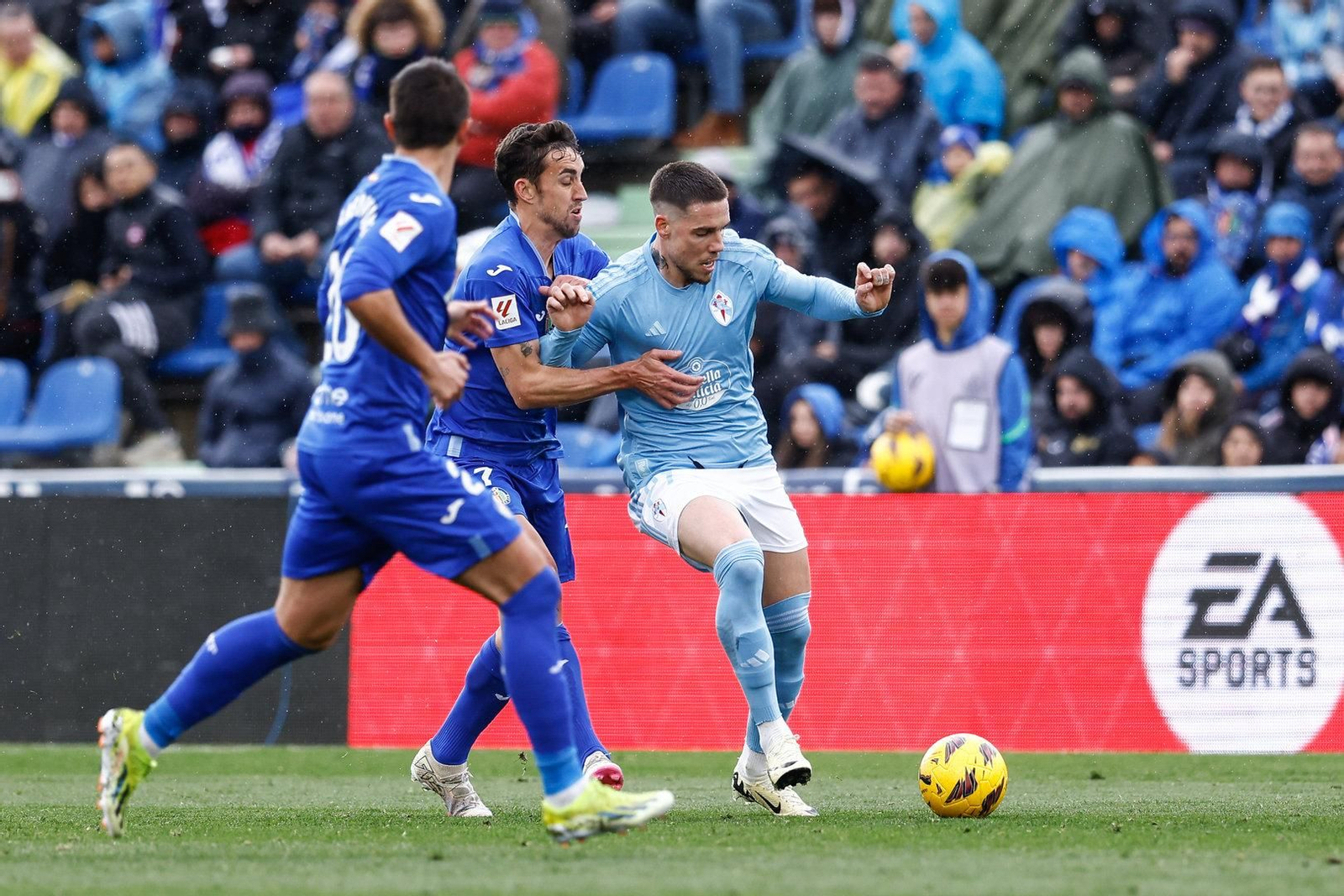 Partido entre el Getafe y el Celta.
