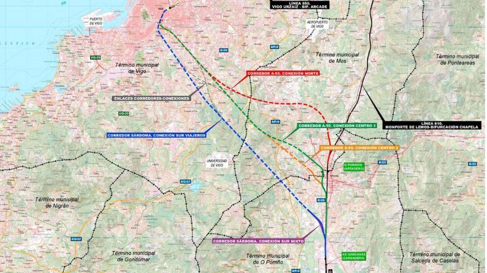 La salida sur tiene dos posibilidades, que ahora serán estudiadas por el informe definitivo, que fijará el mejor trazado. Es el paso previo a que ya a partir de 2025 se pueda licitar el proyecto de ingeniería y la obra.