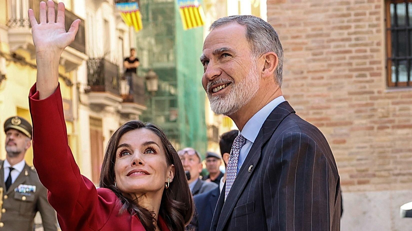 Los Reyes Felipe VI y Leticia en una de sus visitas a Valencia.
