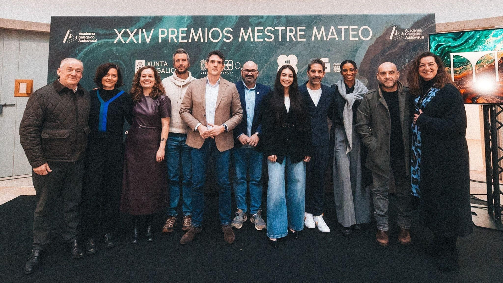 Asistentes al anuncio de las nominaciones de los XXIV Premios Mestre Mateo en el Vello Cárcere de Lugo.