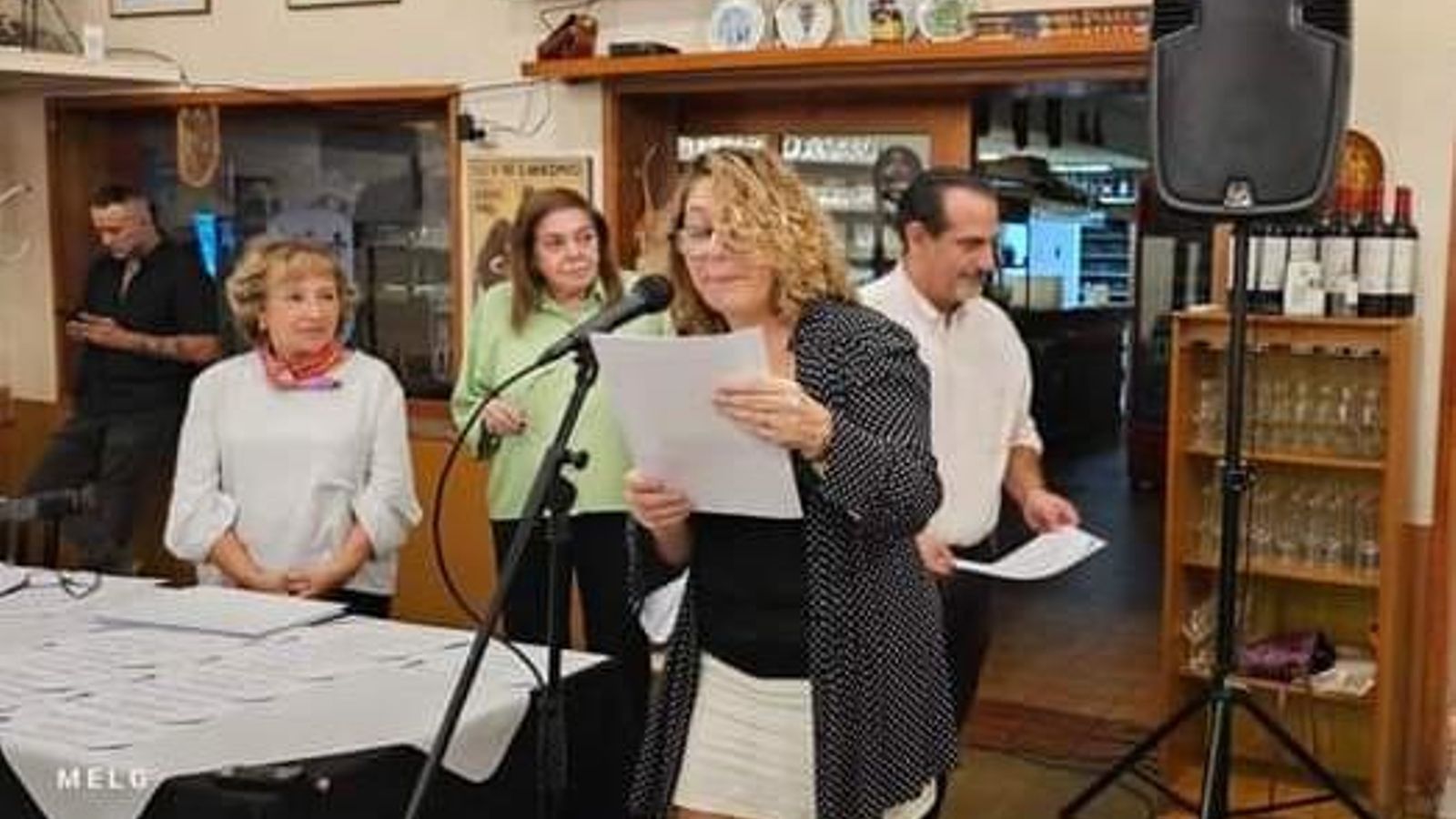 Miembros de la Subcomisión de Cultura: Celia Otero Ledo, Olga López Janeiro y Nélida Jorge Conde 