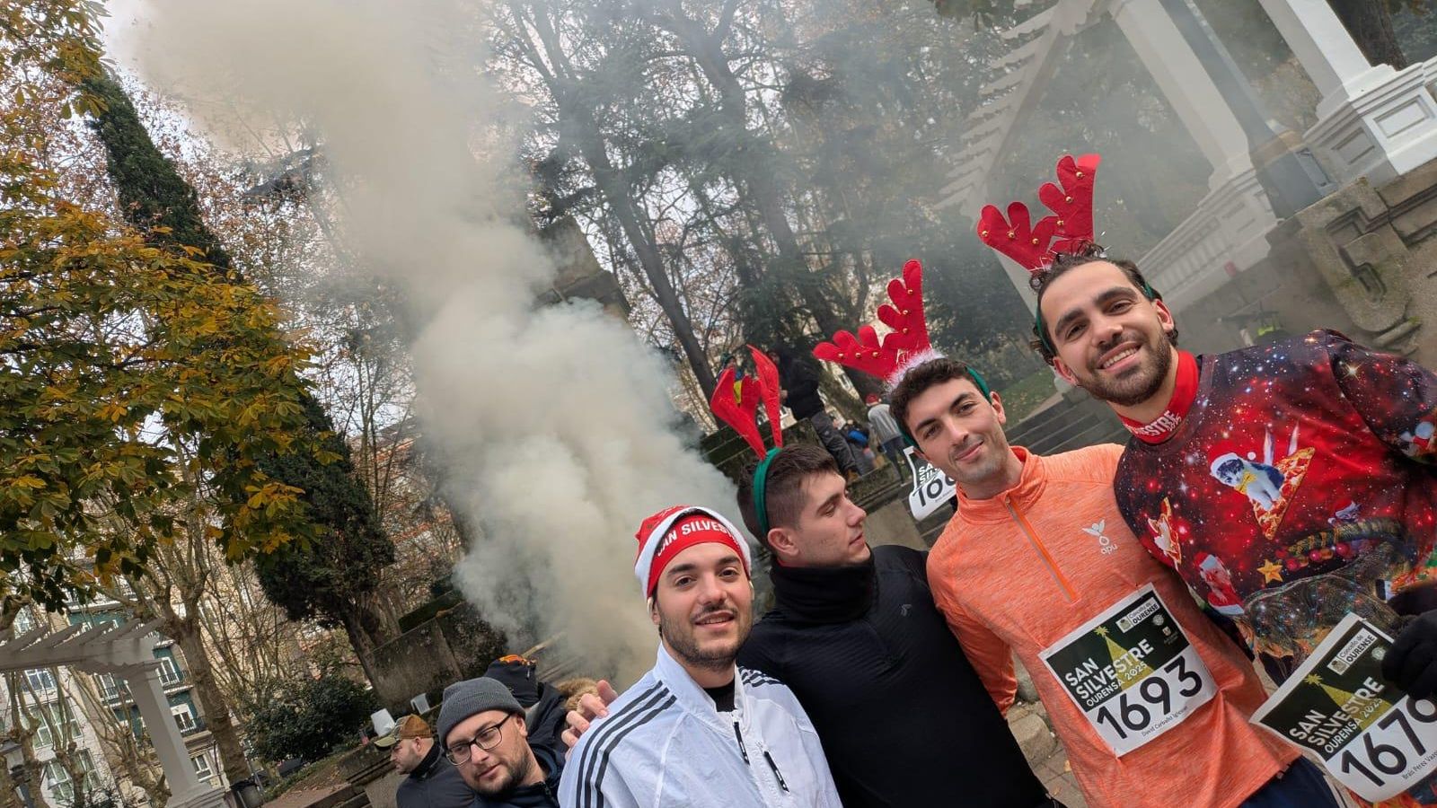 Participantes antes de la salida