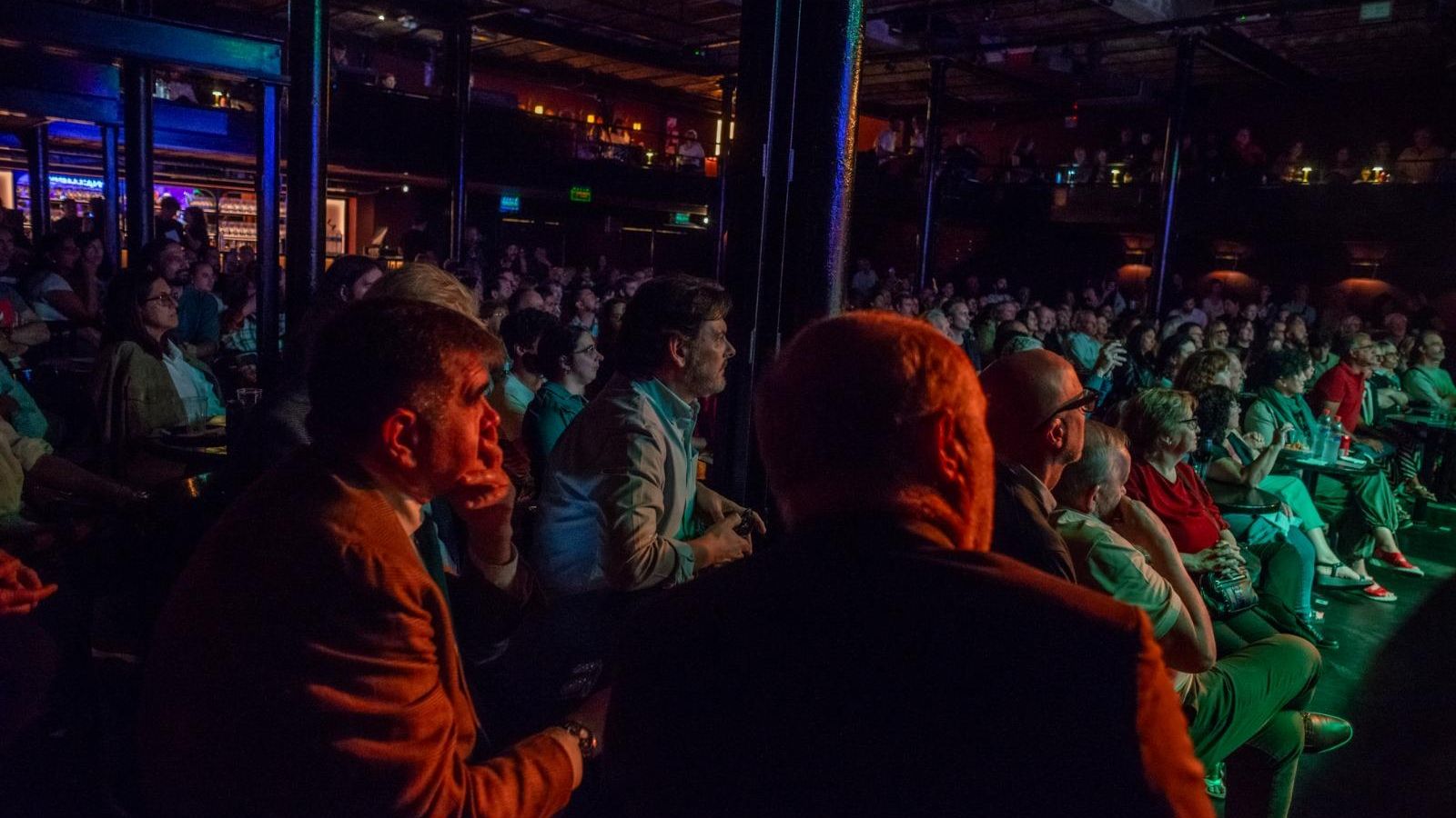 Las autoridades españolas durante el concierto