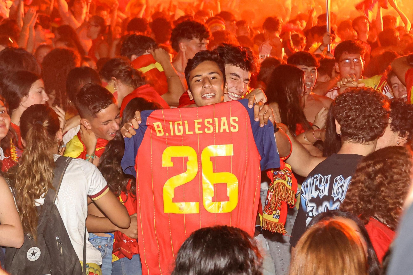 Galería | Vigo celebra la victoria de España en el Mundial 2026