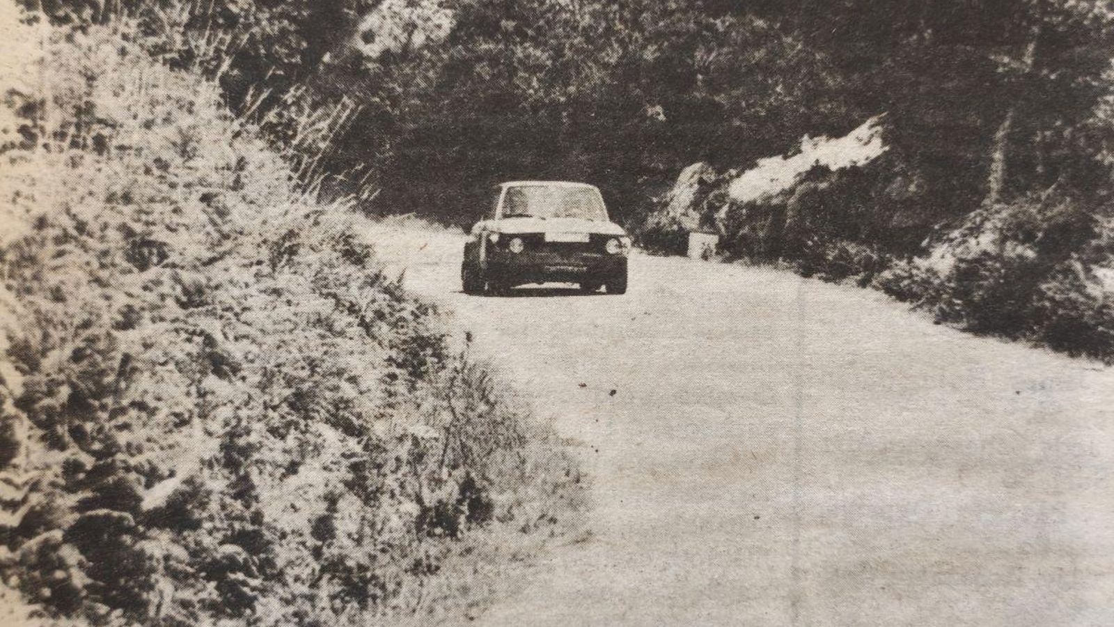 El BMW de Beny Fernández durante la prueba.