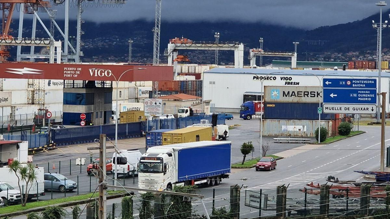 La operación de recuperación de superficie para el tráfico de contenedores contempla el traslado de la actividad que la firma Progeco realiza en el muelle de Guixar junto a la nave de Vigo FreshPort.
