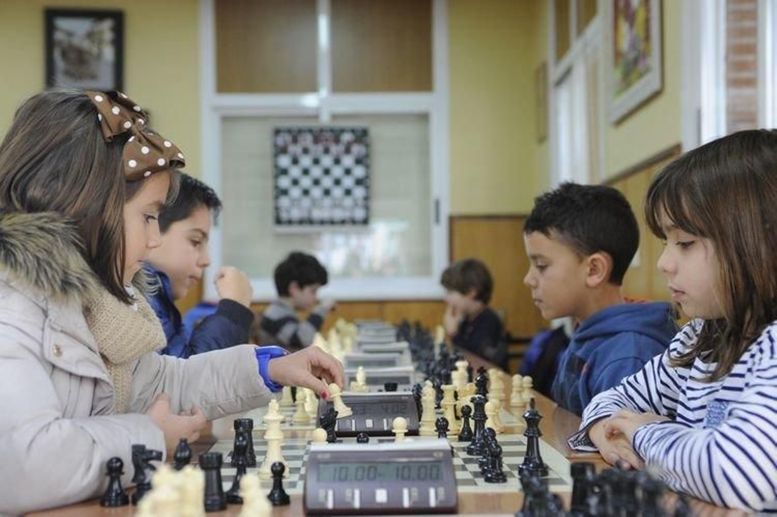 Un momento en una de las partidas correspondientes a la jornada del domingo.