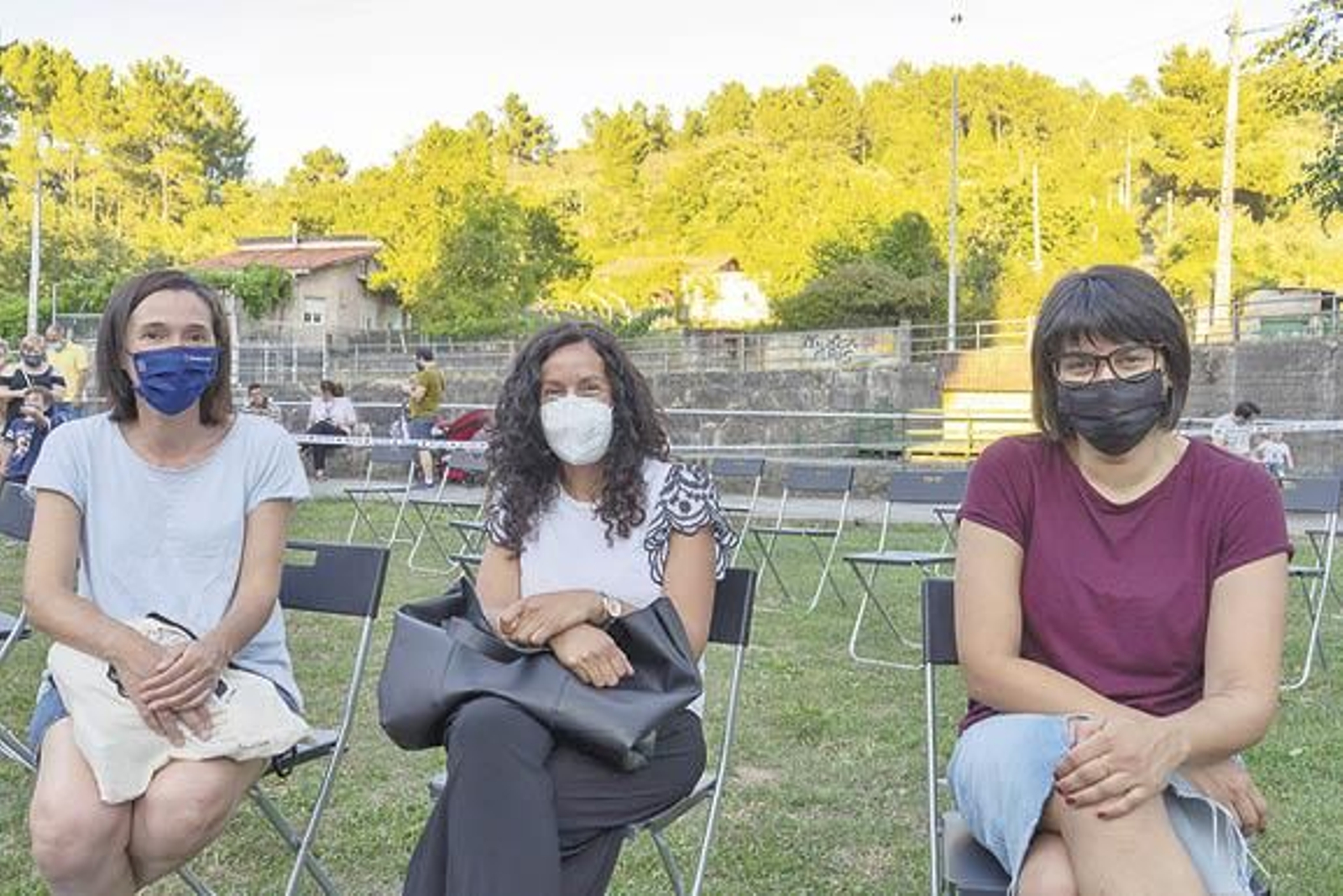 Maite, Celsa e Sonia.  (Miguel García)