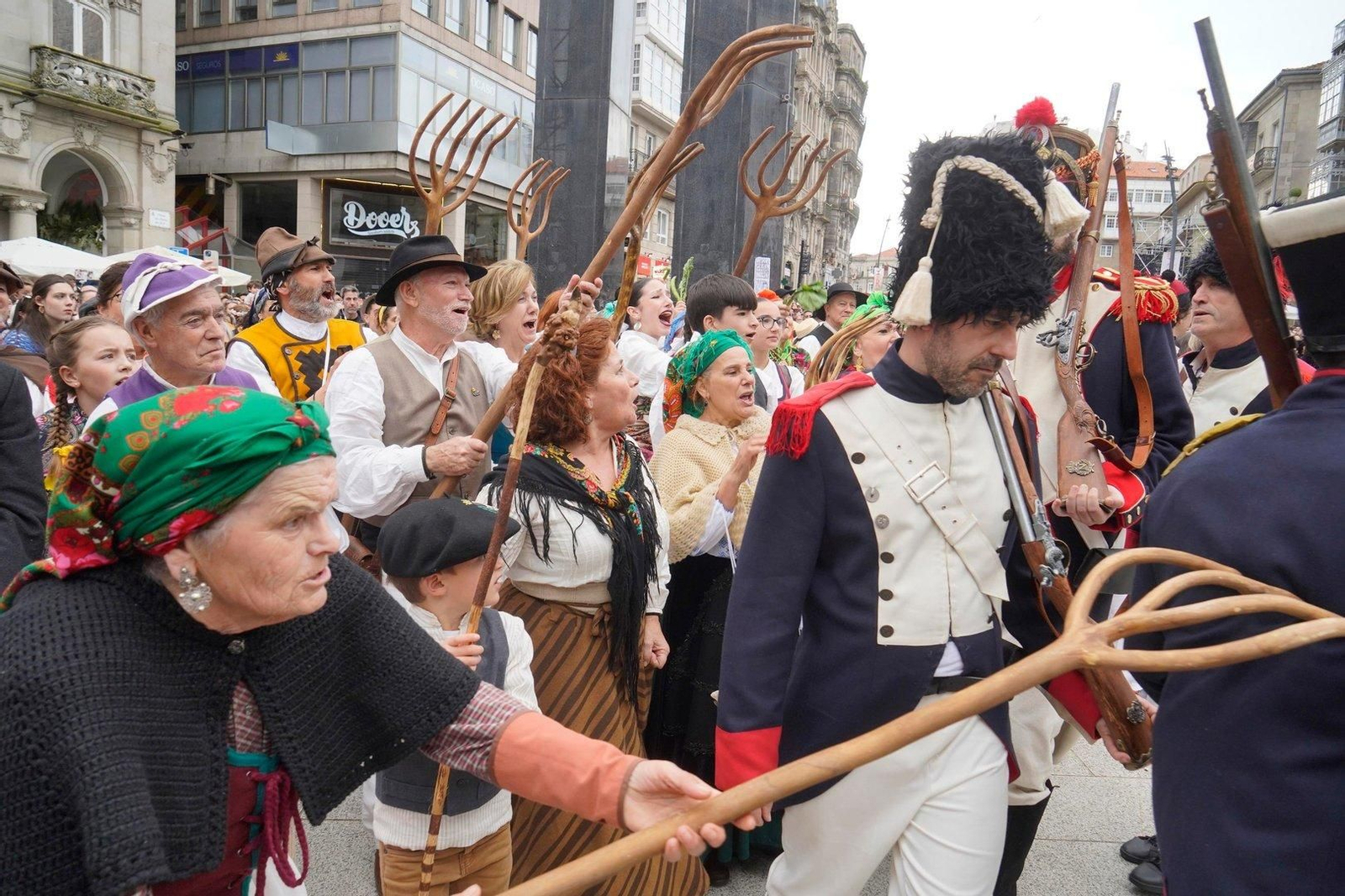 Representación de la Reconquista de Vigo 2024.