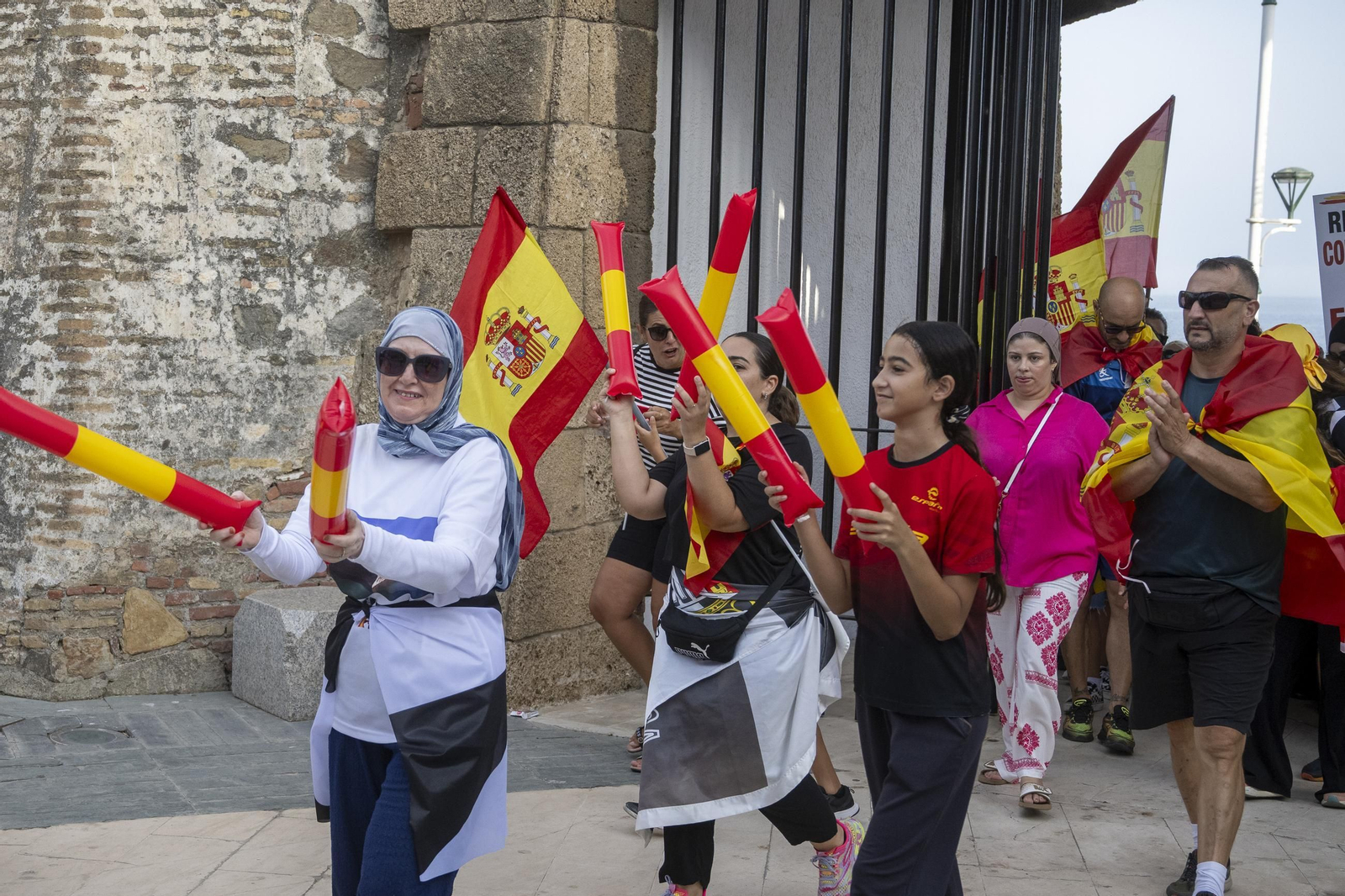 Concentración en Ceuta para protestar por la crisis migratoria con motivo de la celebración del Día de Ceuta.