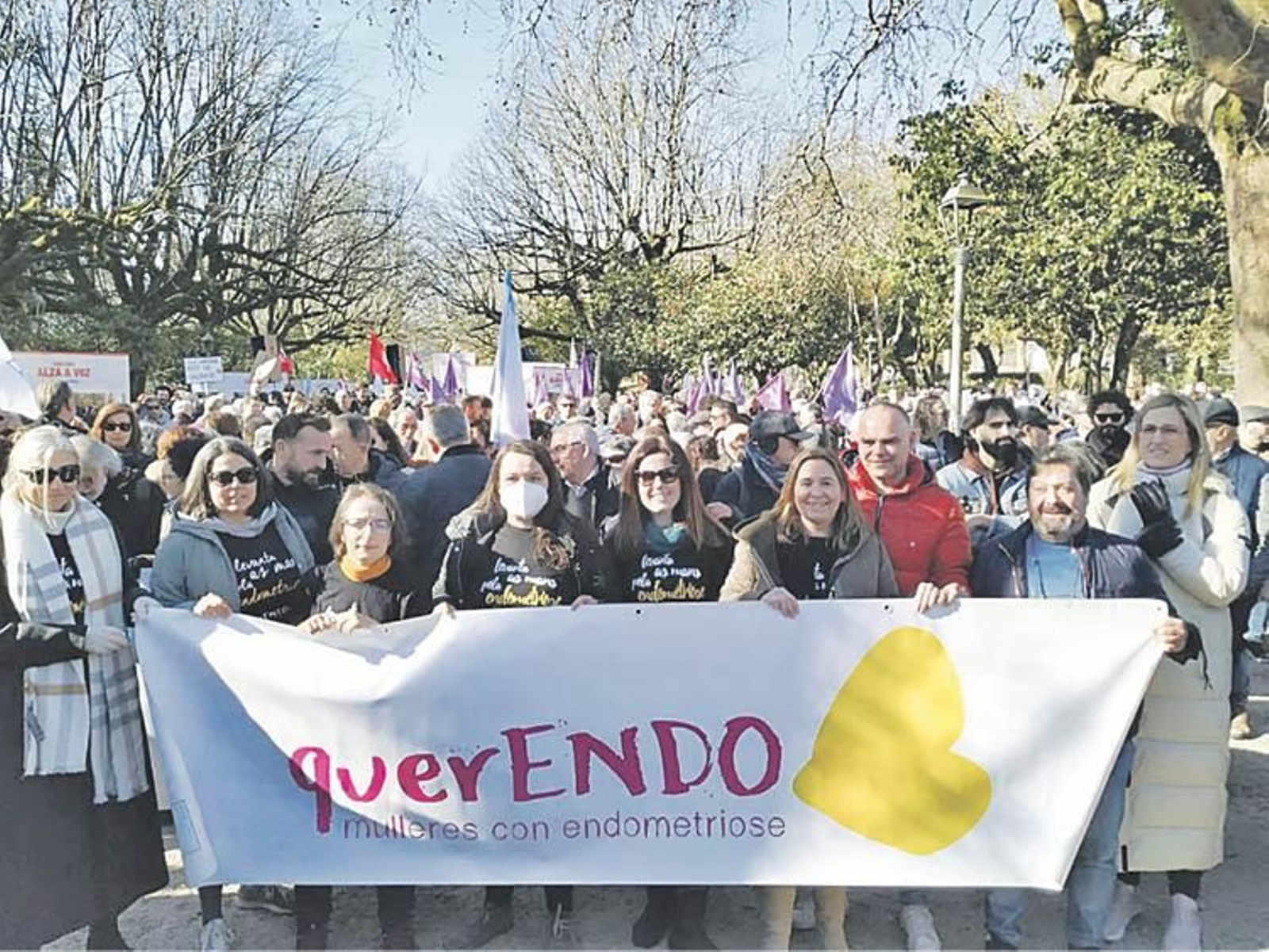 Una de las concentraciones realizadas por mujeres con endometriosis.