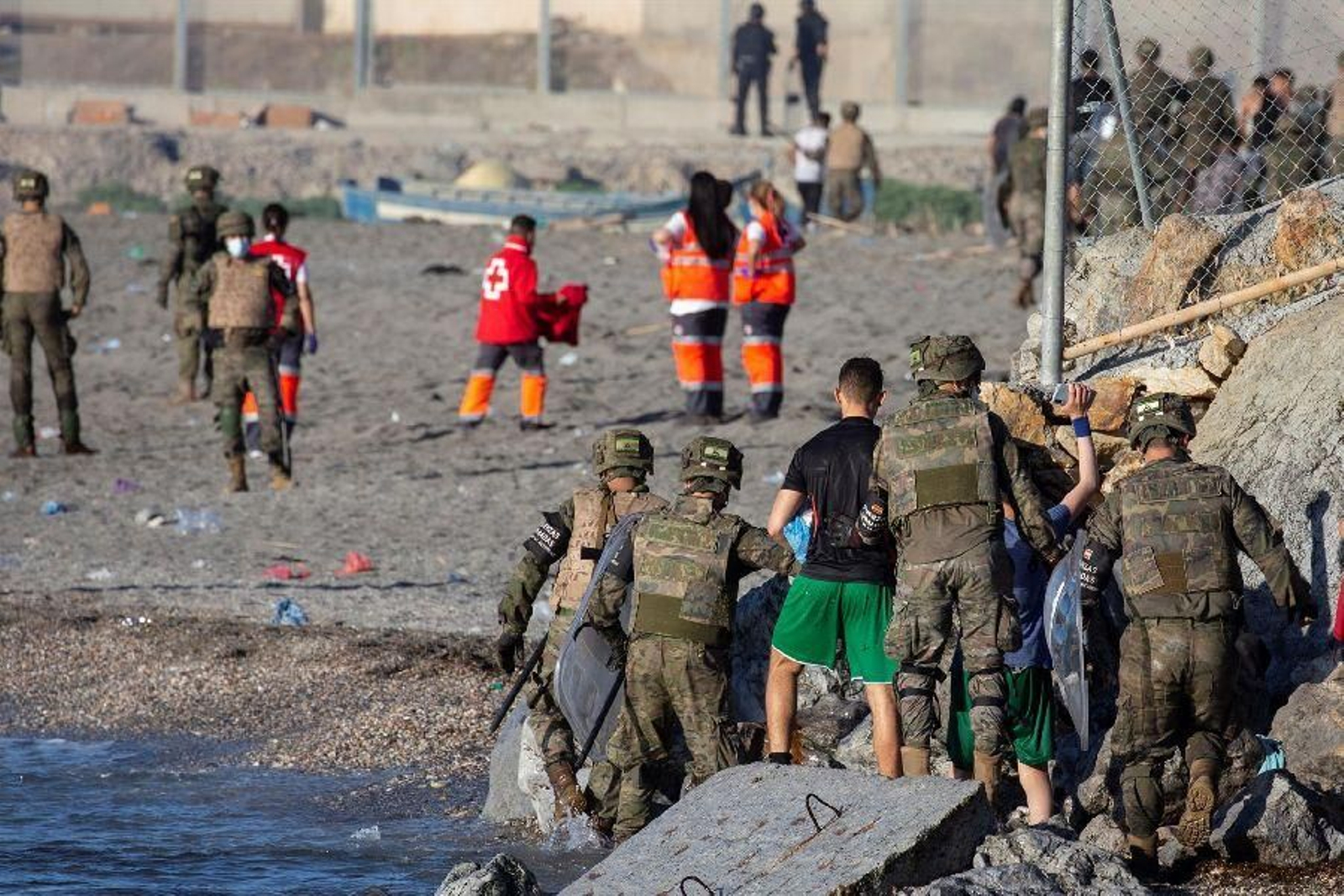 Invasión de inmigrantes en Ceuta 63