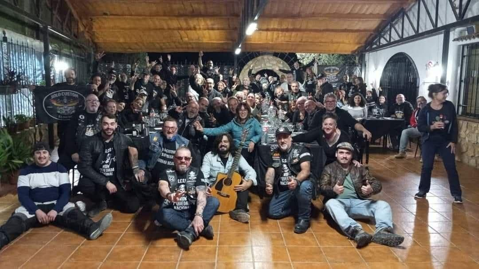 Los moteros, en la quedada de Ciudad Real.
