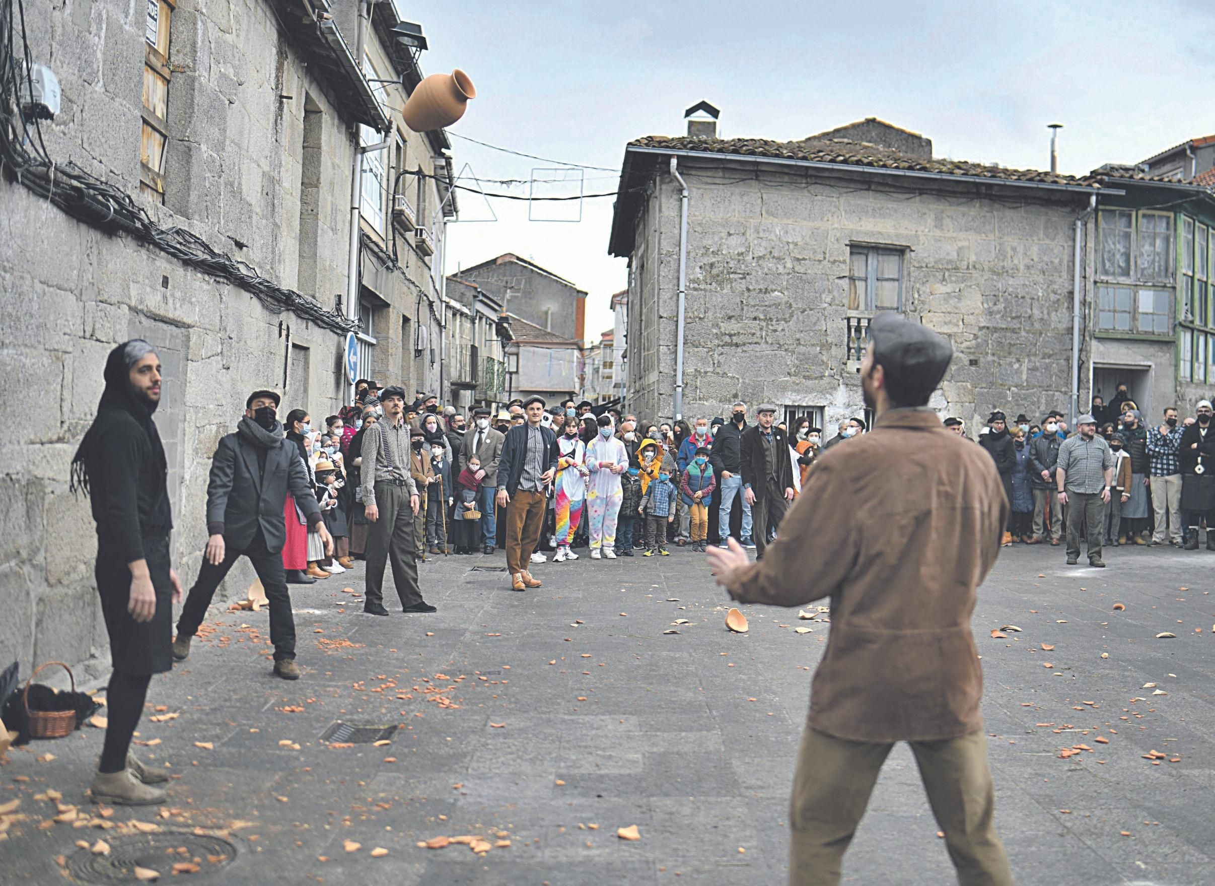 Domingo Oleiro en Xinzo de Limia el pasado año 2022. (Foto: Xesús Fariñas).