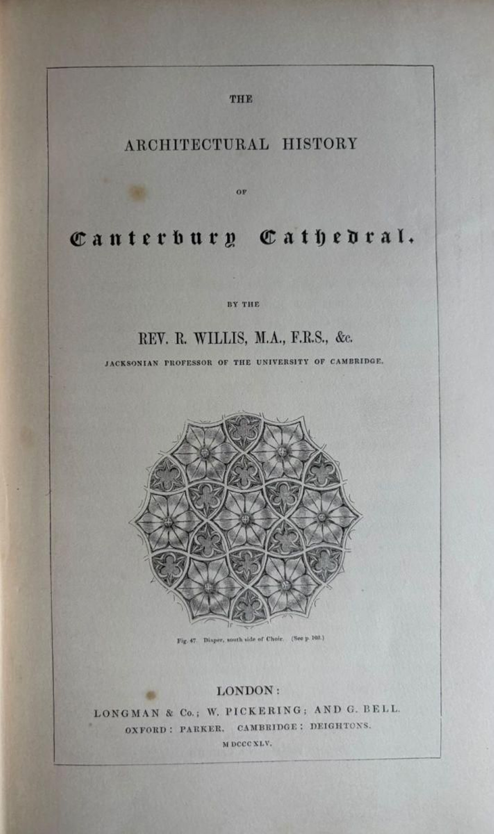 Hermoso rosetón de la Catedral de Cantérburi.