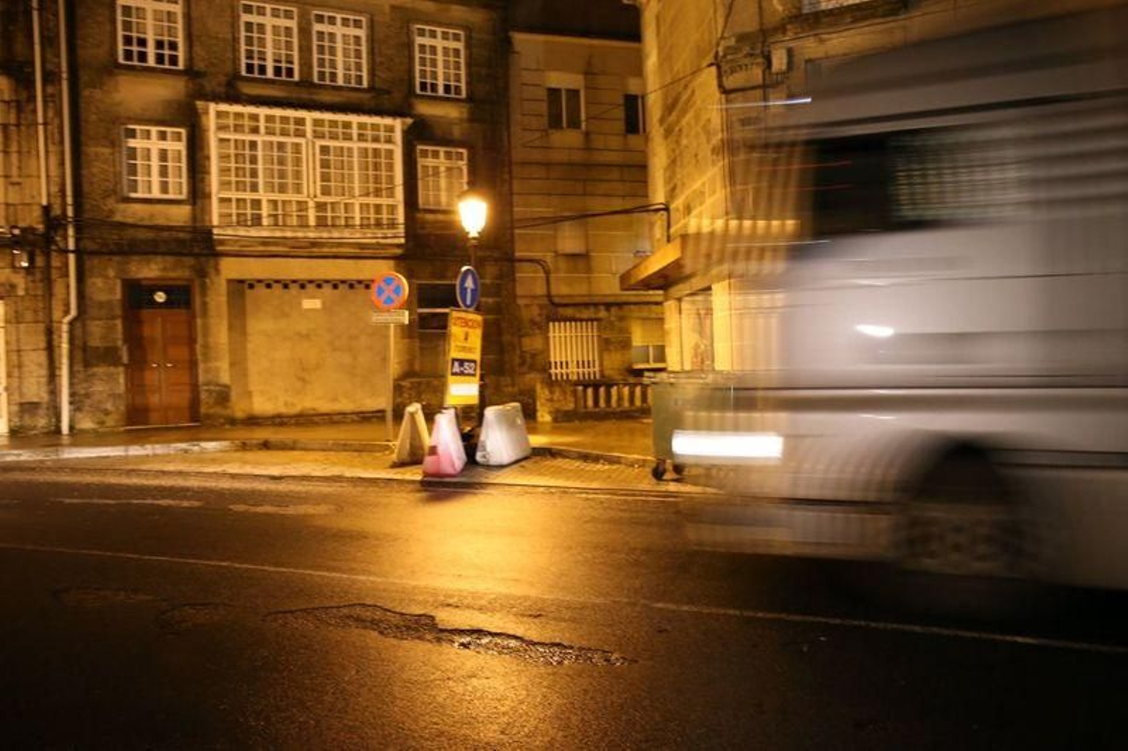 La N-120, a su paso por A Cañiza // FOTO: ALBERTE