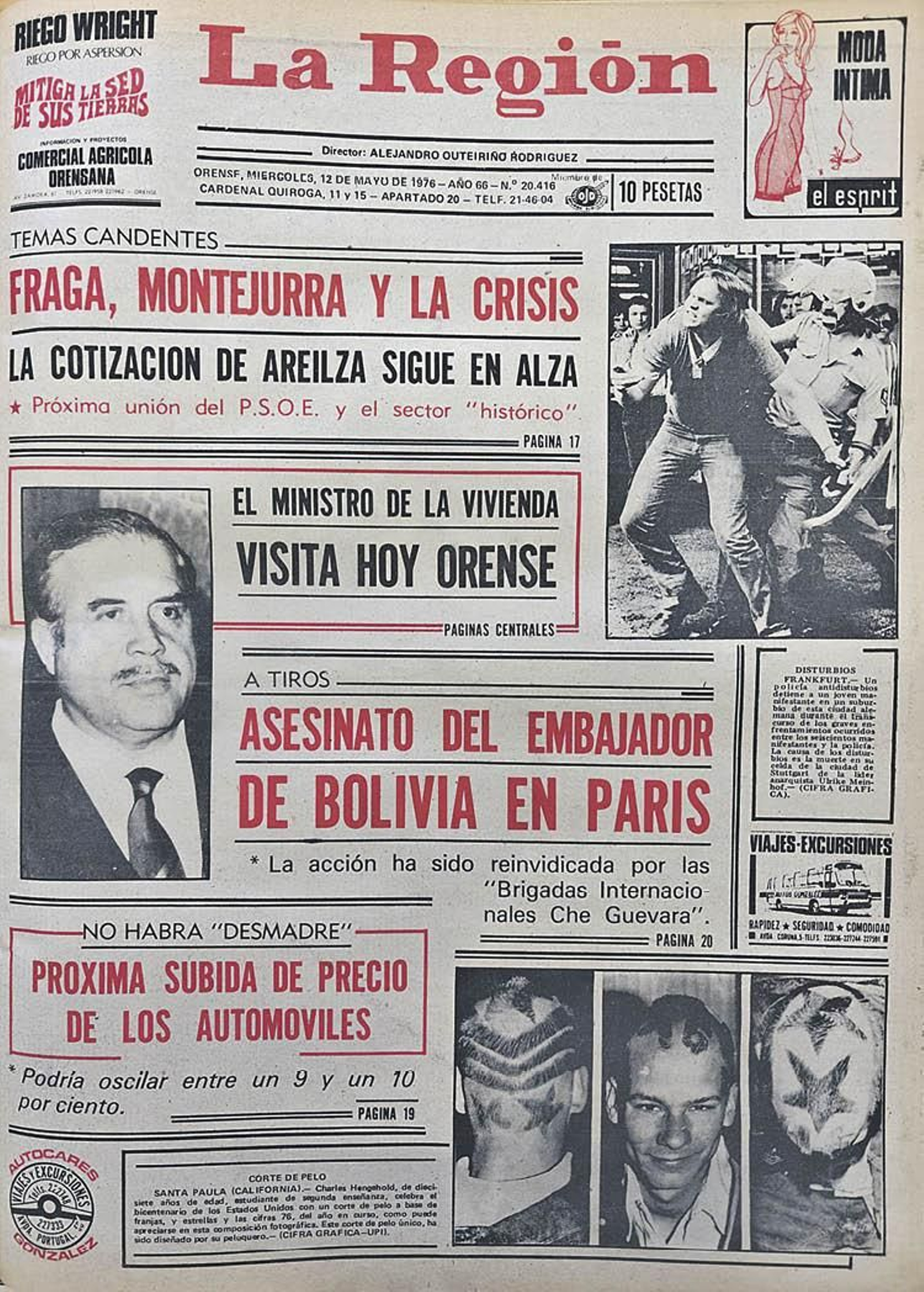 LA PRIMERA DE LA REGIÓN DEL 12 MAYO 1976