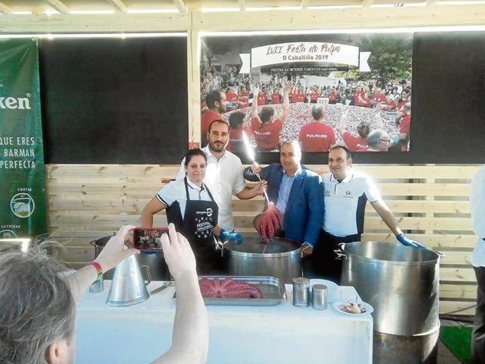 Un momento del acto promocional en el evento gastronómico canario.