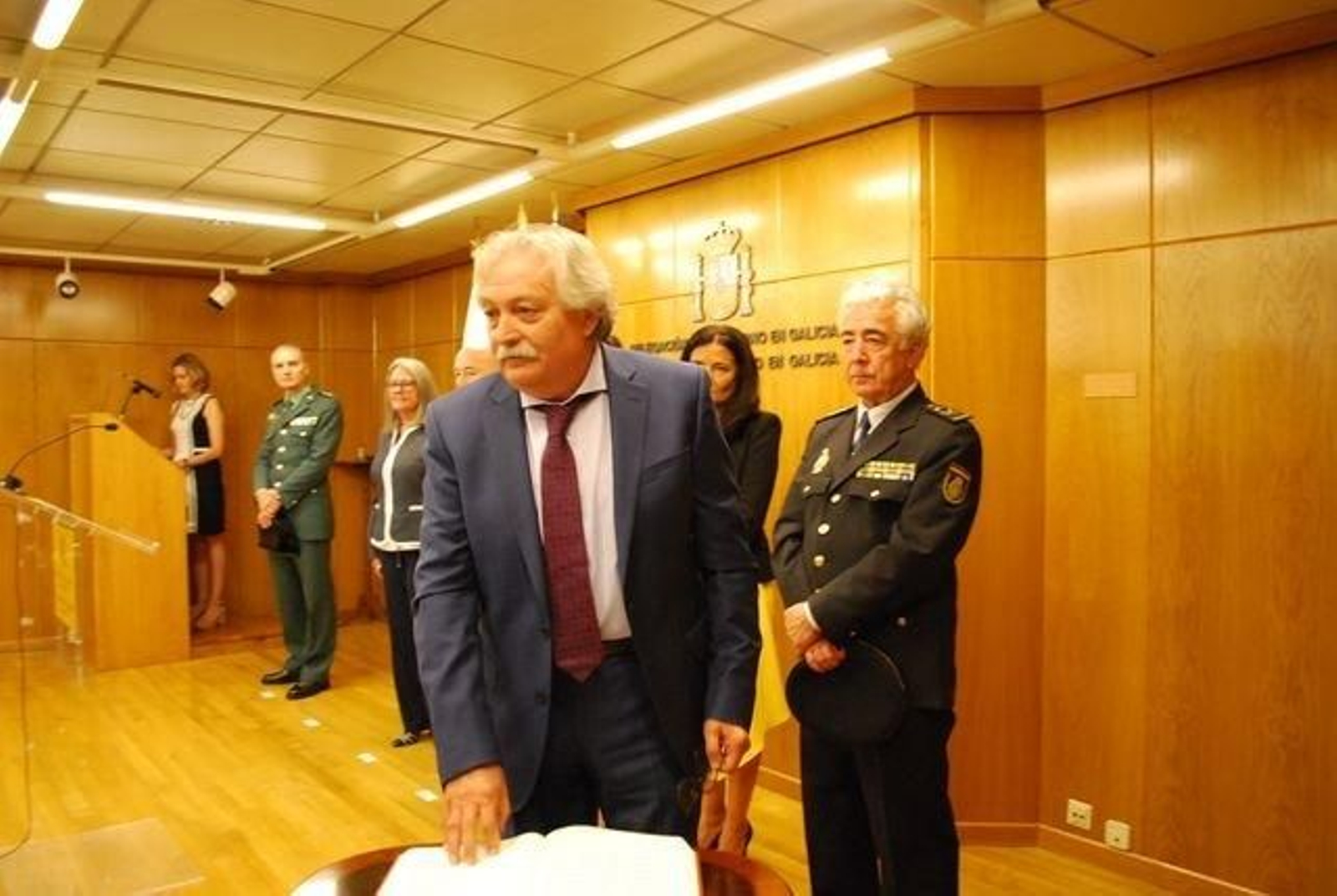 González Afonso, en la toma posesión.