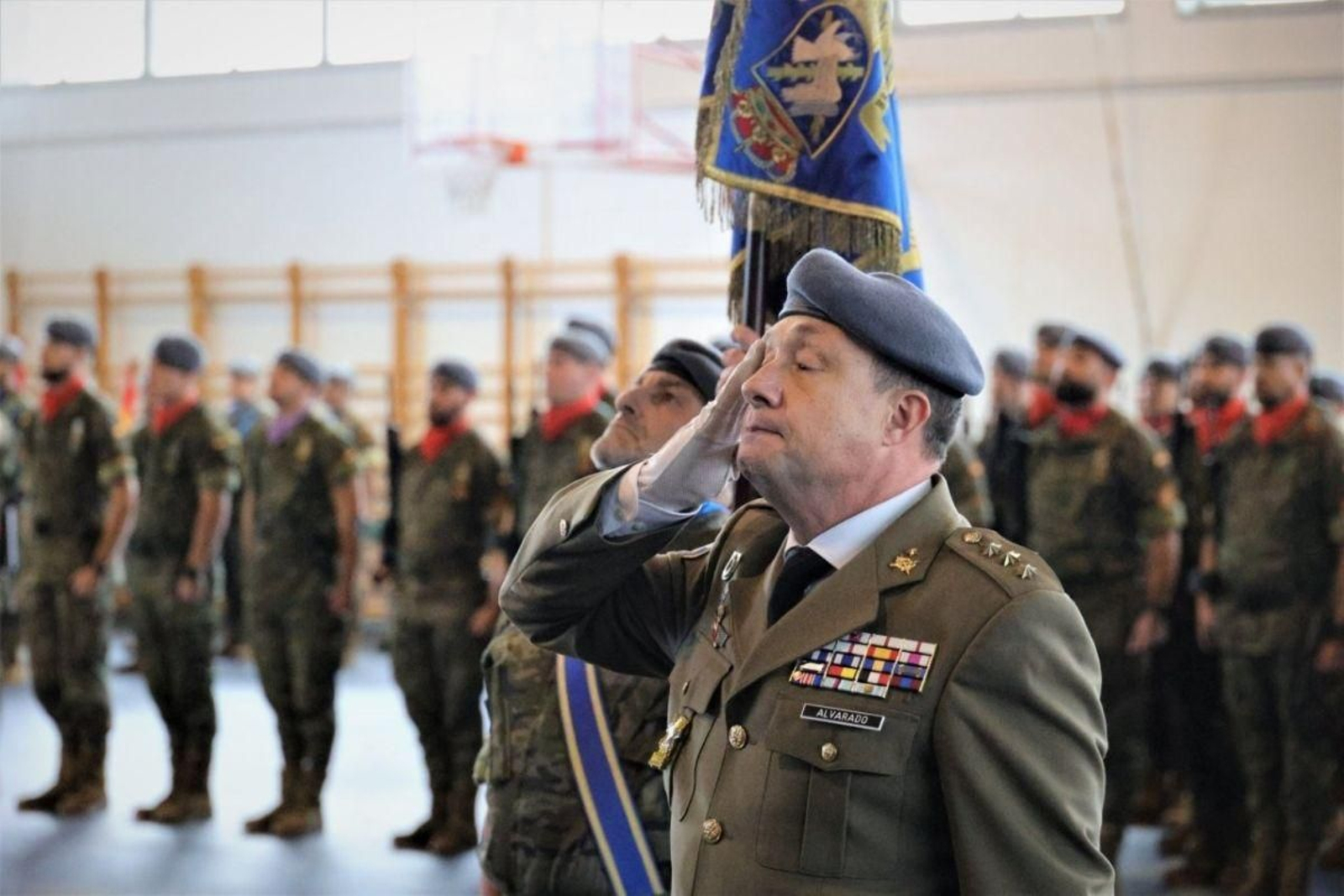 González Alvarado, durante el acto.
