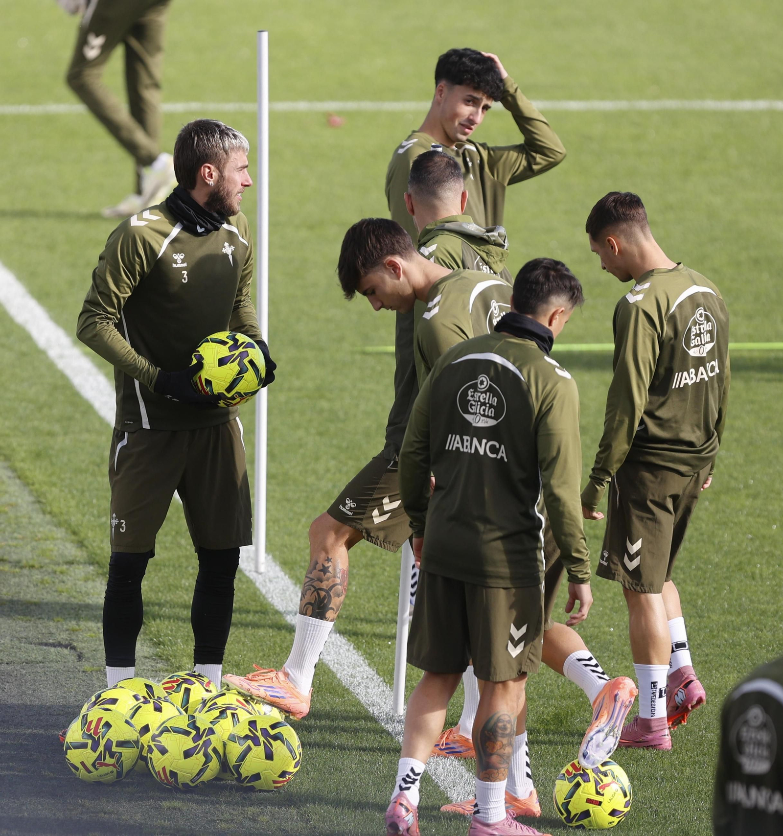 Galería | El Celta entrena en Afouteza antes del partido contra el Barcelona