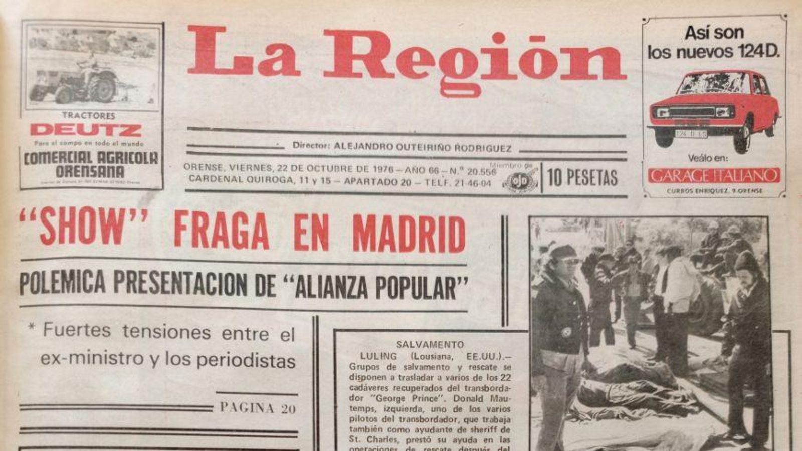 Primera página de 1976