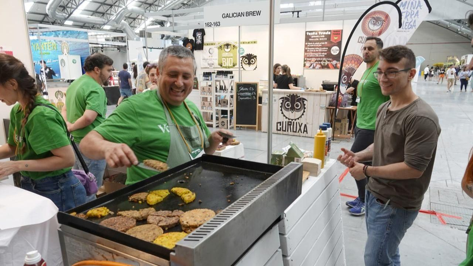 Una imagen de una edición anteiror de la Feria Vegana.gal.