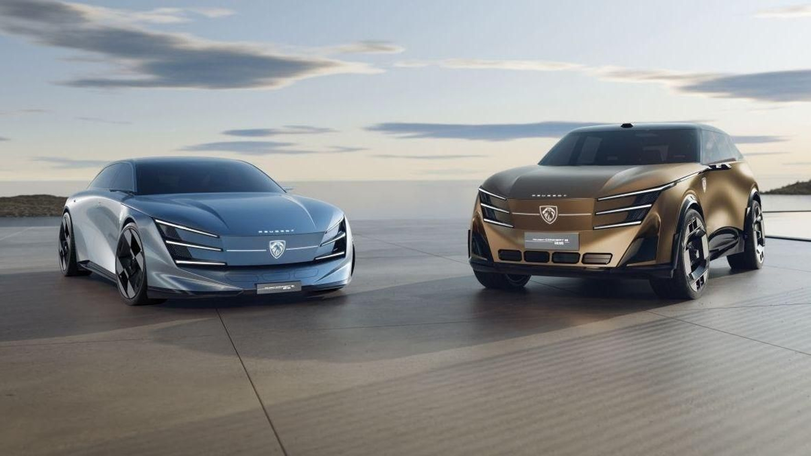 Vehículos de Peugeot presentados en el Salón del Automóvil de Pekín.