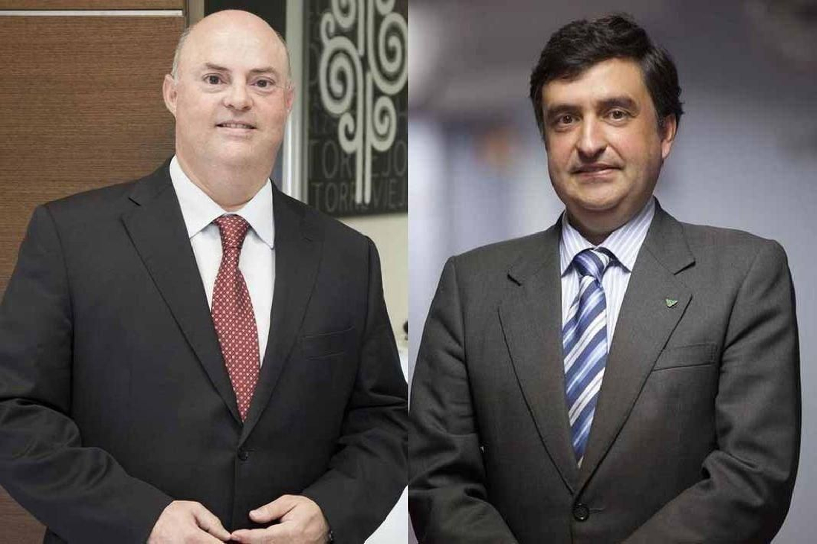 Alberto de Rosa, de Ribera Salud. y José Silveira, director general