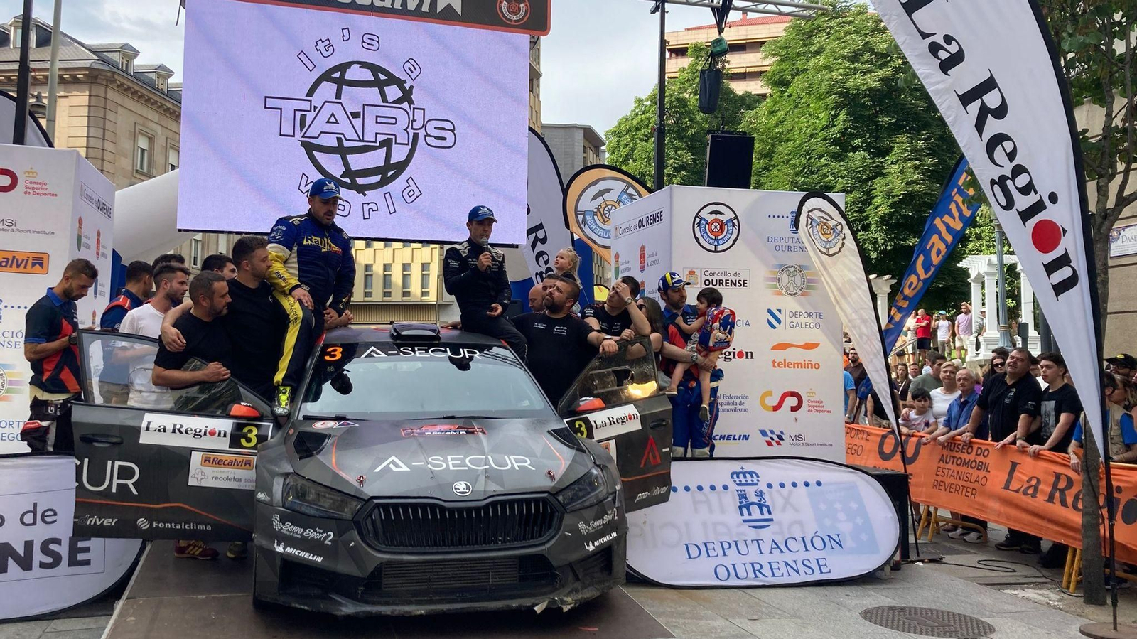 Álvaro Muñiz, ganador del Rally de Ourense