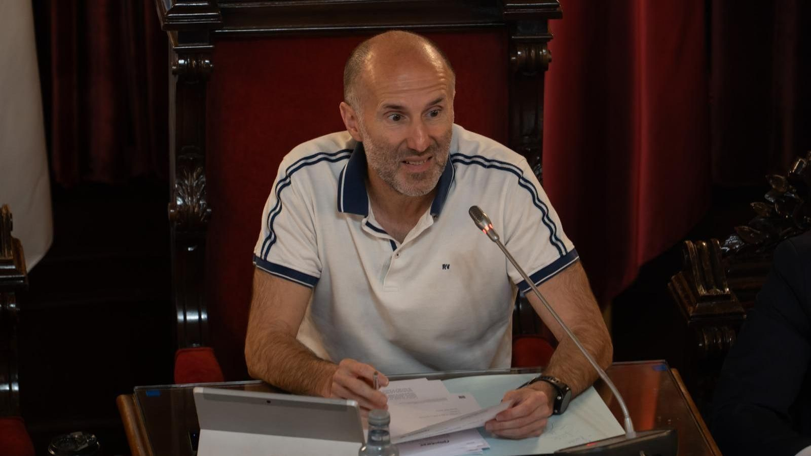 Jácome, durante el pleno ordinario de julio
