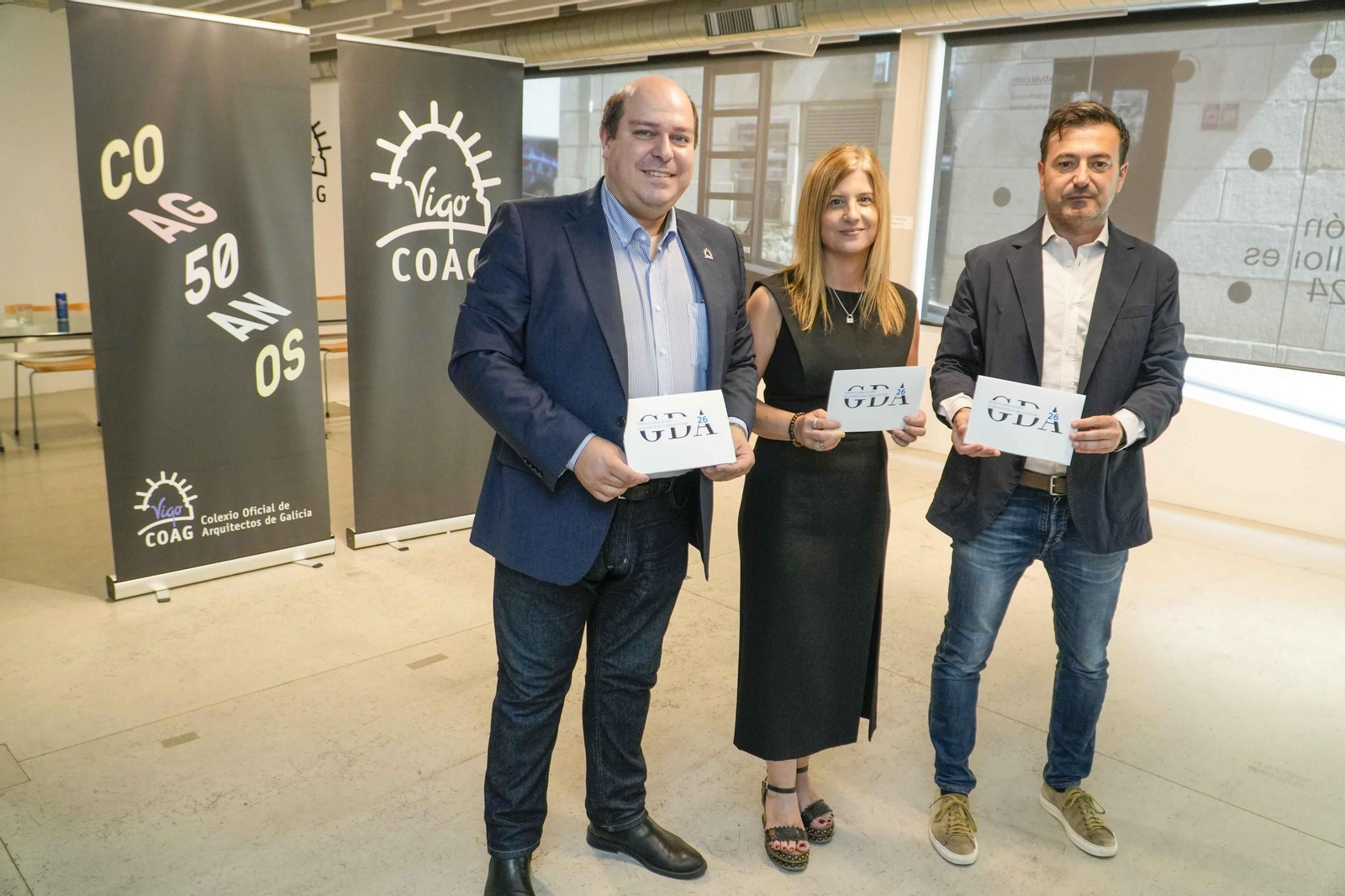 Anselmo Villanueva, Emma Noriega y Manuel Martínez Carazo.