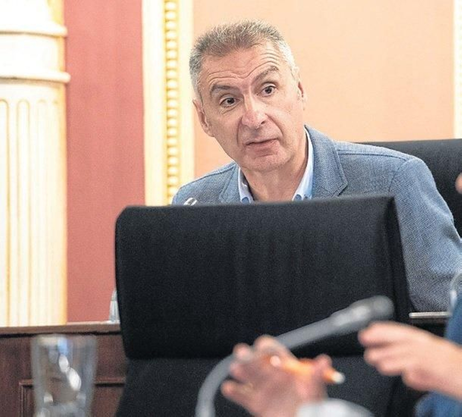 El portavoz del BNG en el Concello ourensano, Luis Seara, en una foto de archivo.