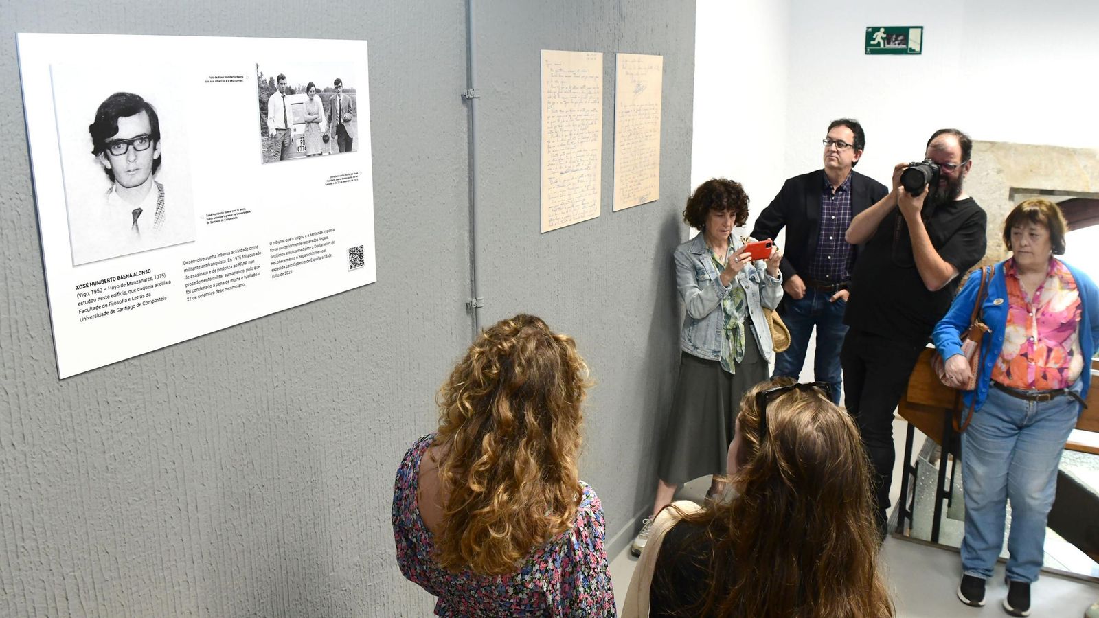 Hai un ano o Goberno declarou nulo o xuízo no que sentenciaron a Baena e agora un QR na facultade de Xeografía e Historia da USC conta a súa historia.