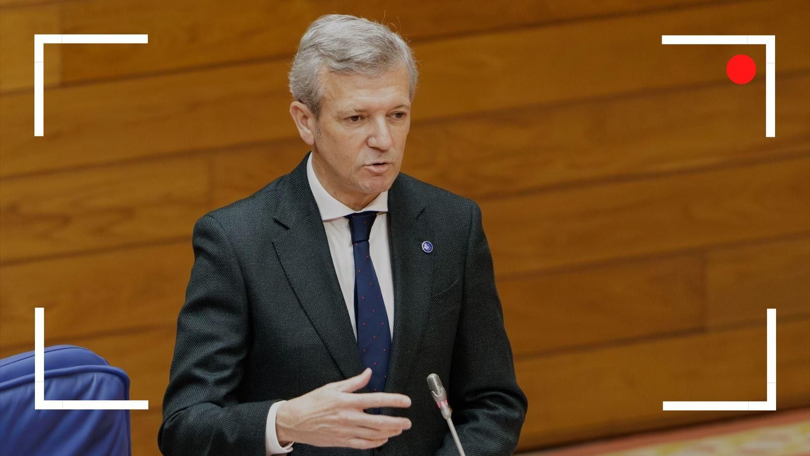 Alfonso Rueda comparece tras el Consello de la Xunta de este 8 junio.